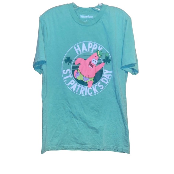 Nickelodeon Happy St. Patrick’s SpongeBob T-shirt green L - Picture 1 of 4